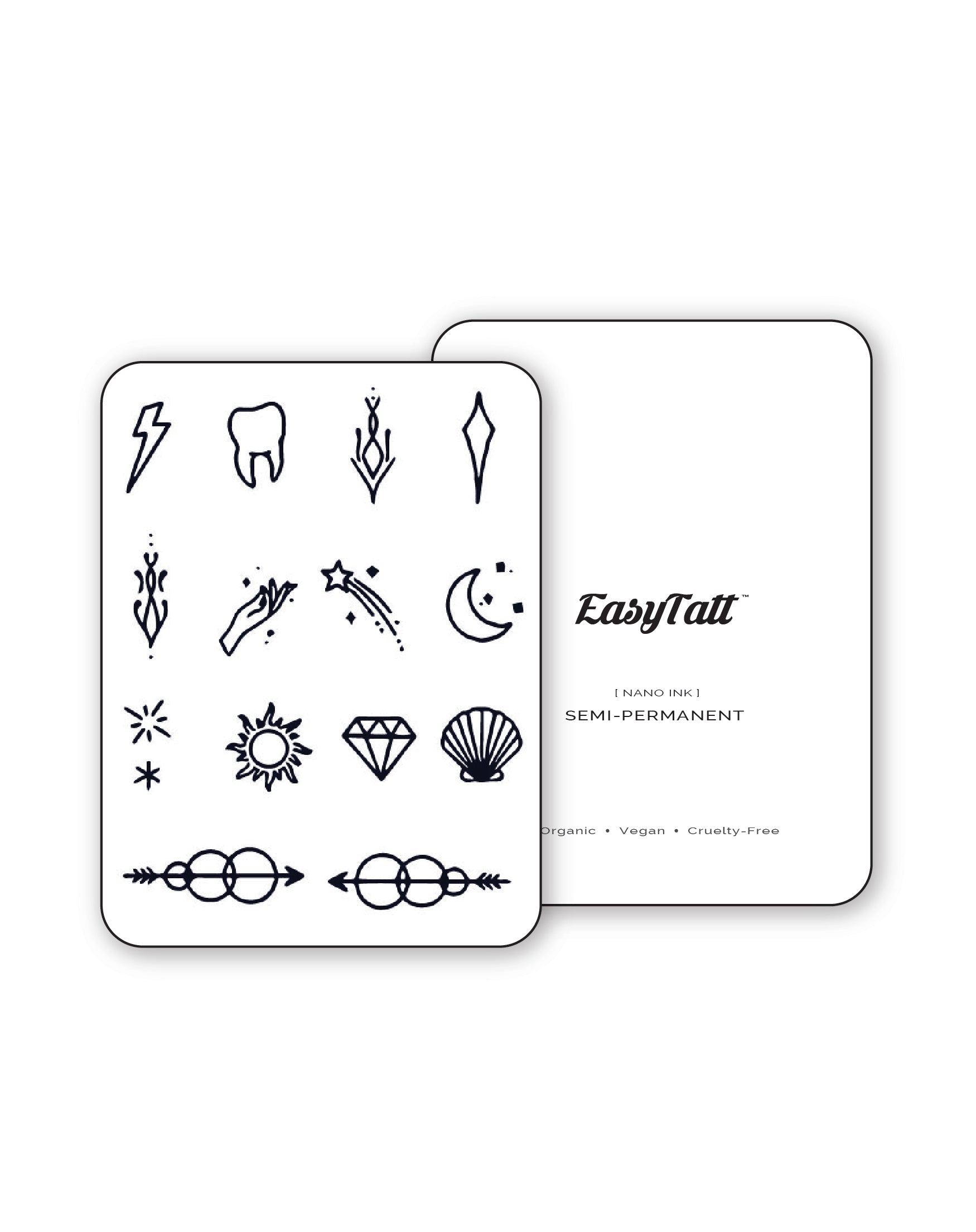 (14 Tattoos) Life is Charming - Semi-Permanent Tattoos