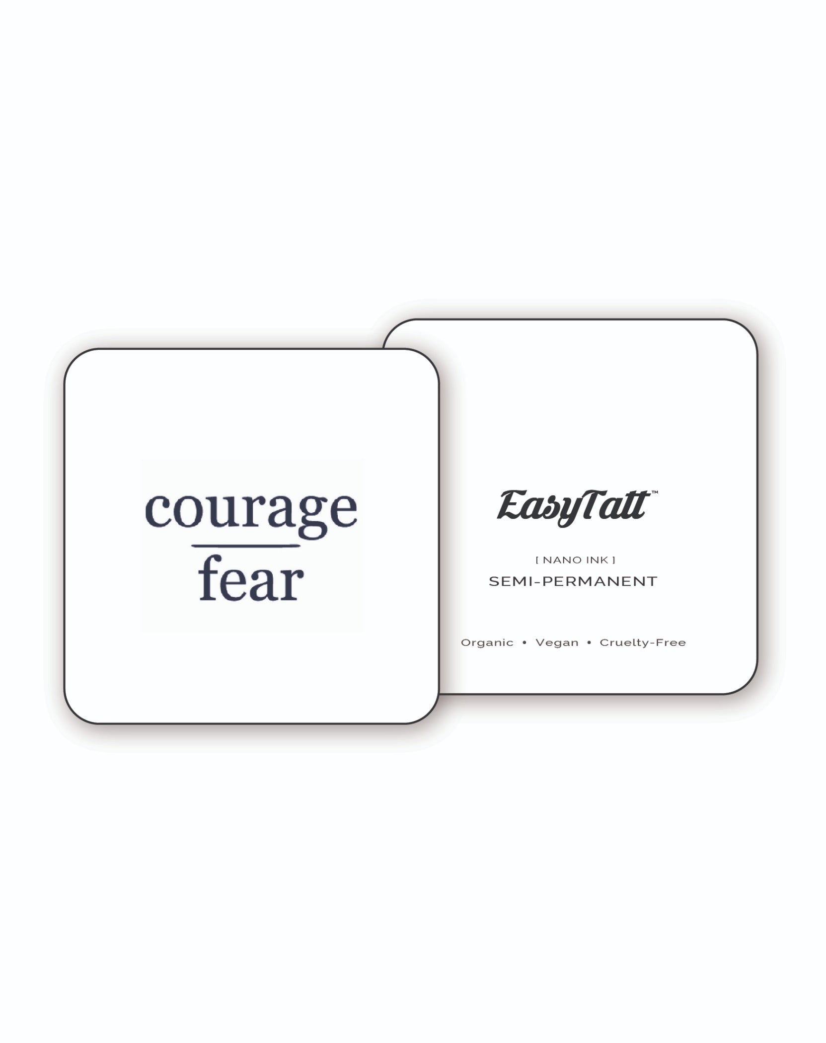 Courage Over Fear - Semi-Permanent Tattoo